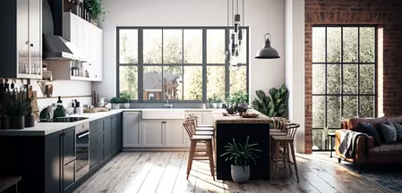 Küchenabgrenzung mit Planeo Air Silent - genießen Sie mehr Privatsphäre und eine bessere Akustik in Ihrer Küche