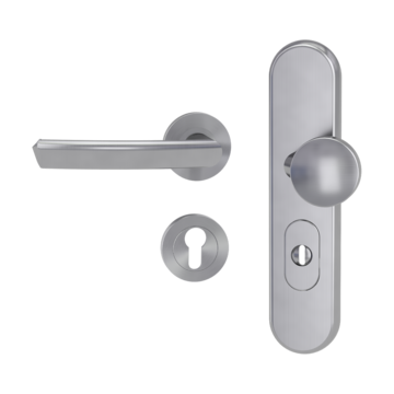 Combined security fitting TITANO SB_882 with handle JETTE CRYSTAL