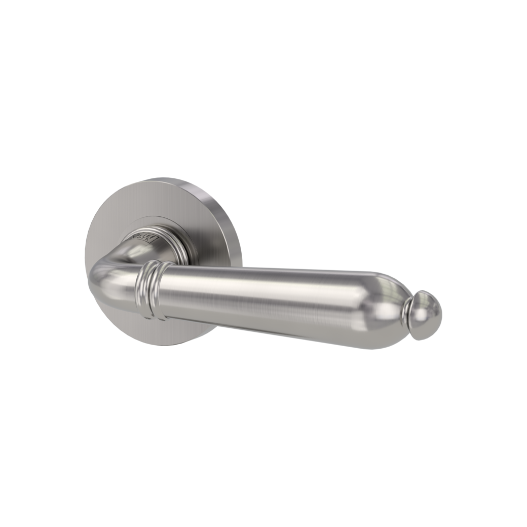 door handle set CAROLA screw on cl4 rose set round OS velvety grey