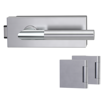 Glass door fitting PURISTO WC with door handle ARICA