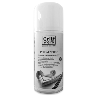 GRIFFWERK recomienda el "Espray de mantenimiento GRIFFWERK", especialmente adaptado a nuestros productos, para el cuidado y mantenimiento de su grifería.