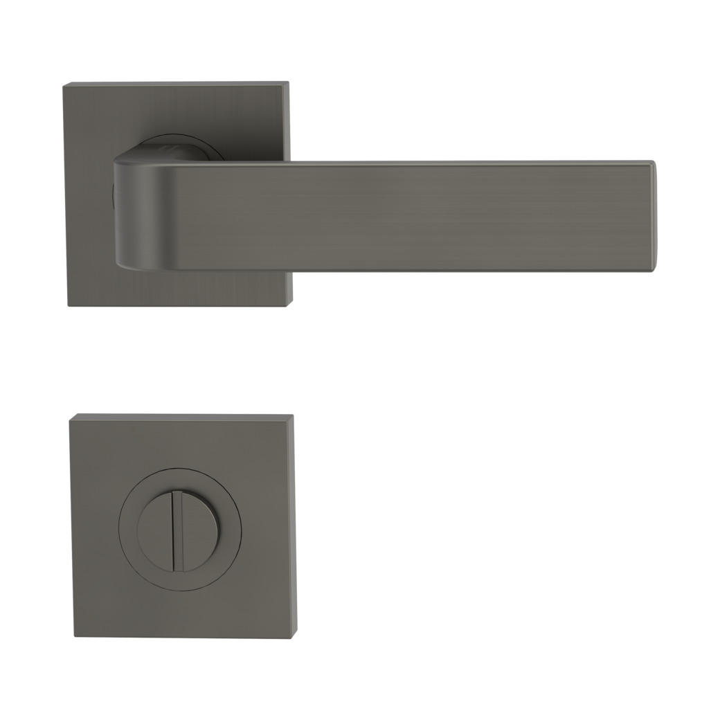 door handle set GRAPH screw on cl4 rose set square wc cashmere grey