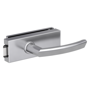 Glass door fitting PURISTO S with door handle CRYSTAL