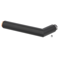 Silhouette product image in perfect product view shows the Griffwerk handle LUCIA SELECT in the version graphite black/copper, L