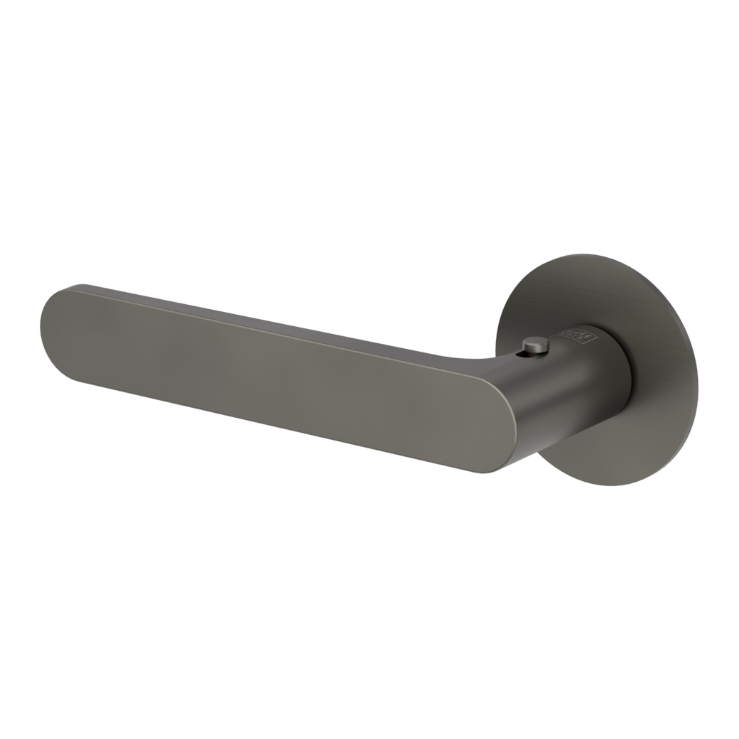 AVUS PIATTA S door handle set Flat escutcheons round smart2lock 2.0 L cashmere grey