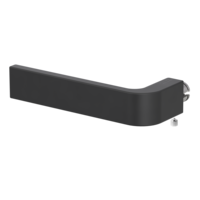 Silhouette product image in perfect product view shows the Griffwerk handle GRAPH in the version graphite black, L