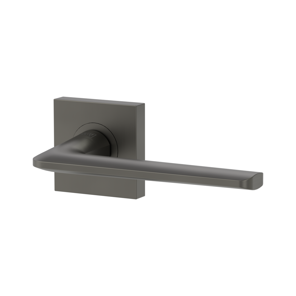 REMOTE door handle set Screw-on sys.GK4 straight-edged escut. OS cashmere grey