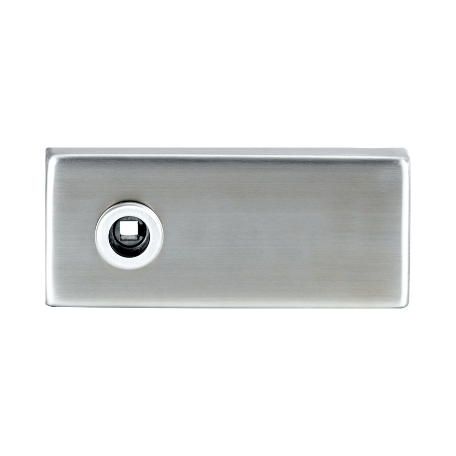 cover FABRICO square unlockable L/R brushed steel look