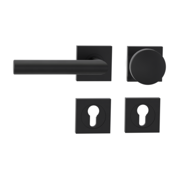 Knob handle rose set LUCIA PROF