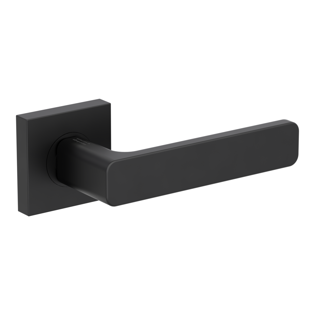 door handle set MINIMAL MODERN screw on cl4 rose set square OS graphite black