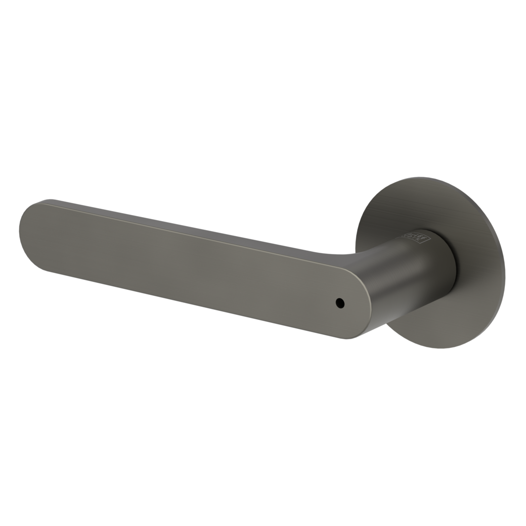 AVUS PIATTA S door handle set Flat escutcheons round smart2lock 2.0 L cashmere grey