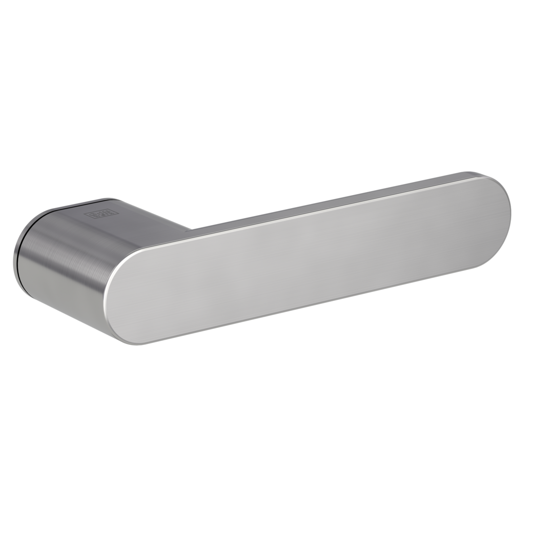 Door handle pair AVUS ONE velvety grey 38-45mm unlockable