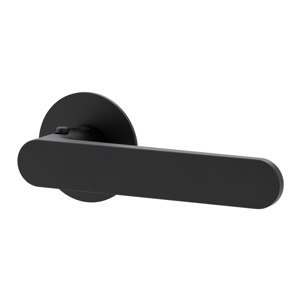 AVUS PIATTA S door handle set Flat escutcheons round smart2lock 2.0 R graphite black