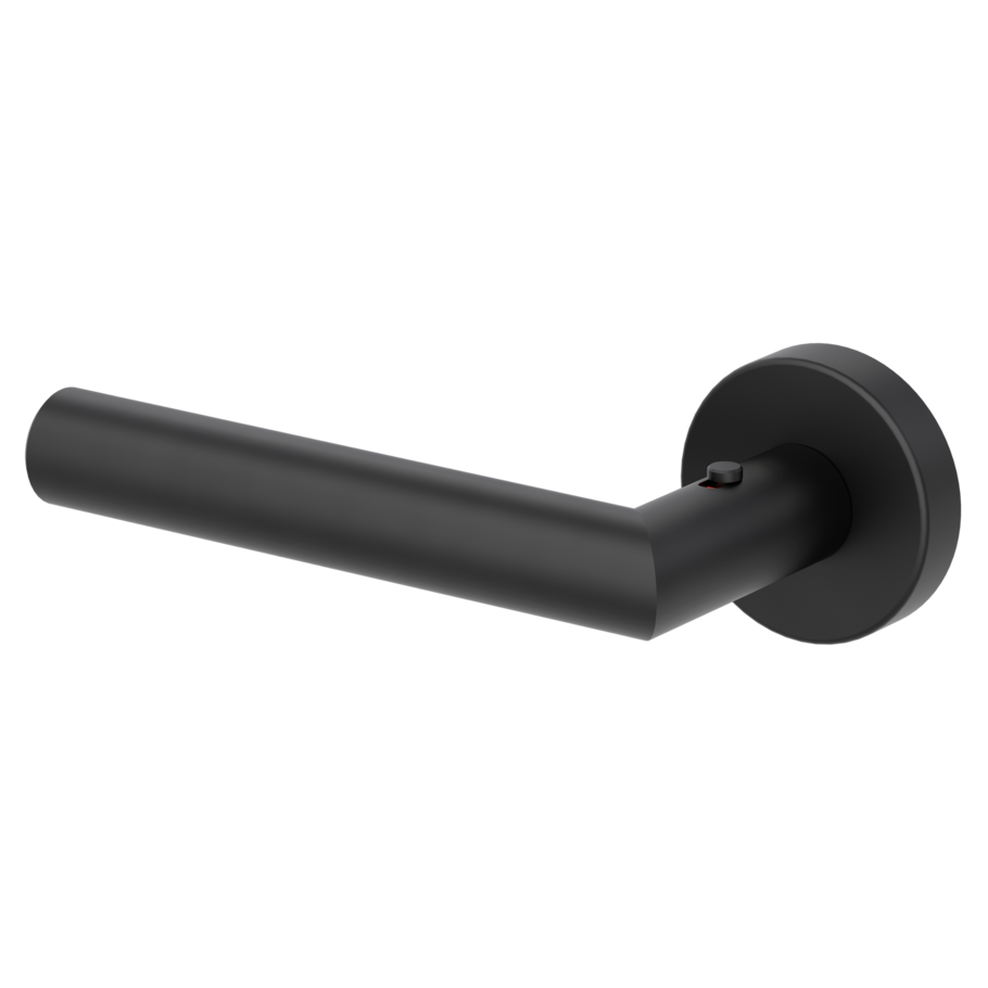 Türgriffgarnitur LUCIA Klipptechnik Rosetten rund smart2lock 2.0 L Graphitschwarz