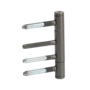 3-part wooden door hinge in the surface cashmere grey, in the isolated view
