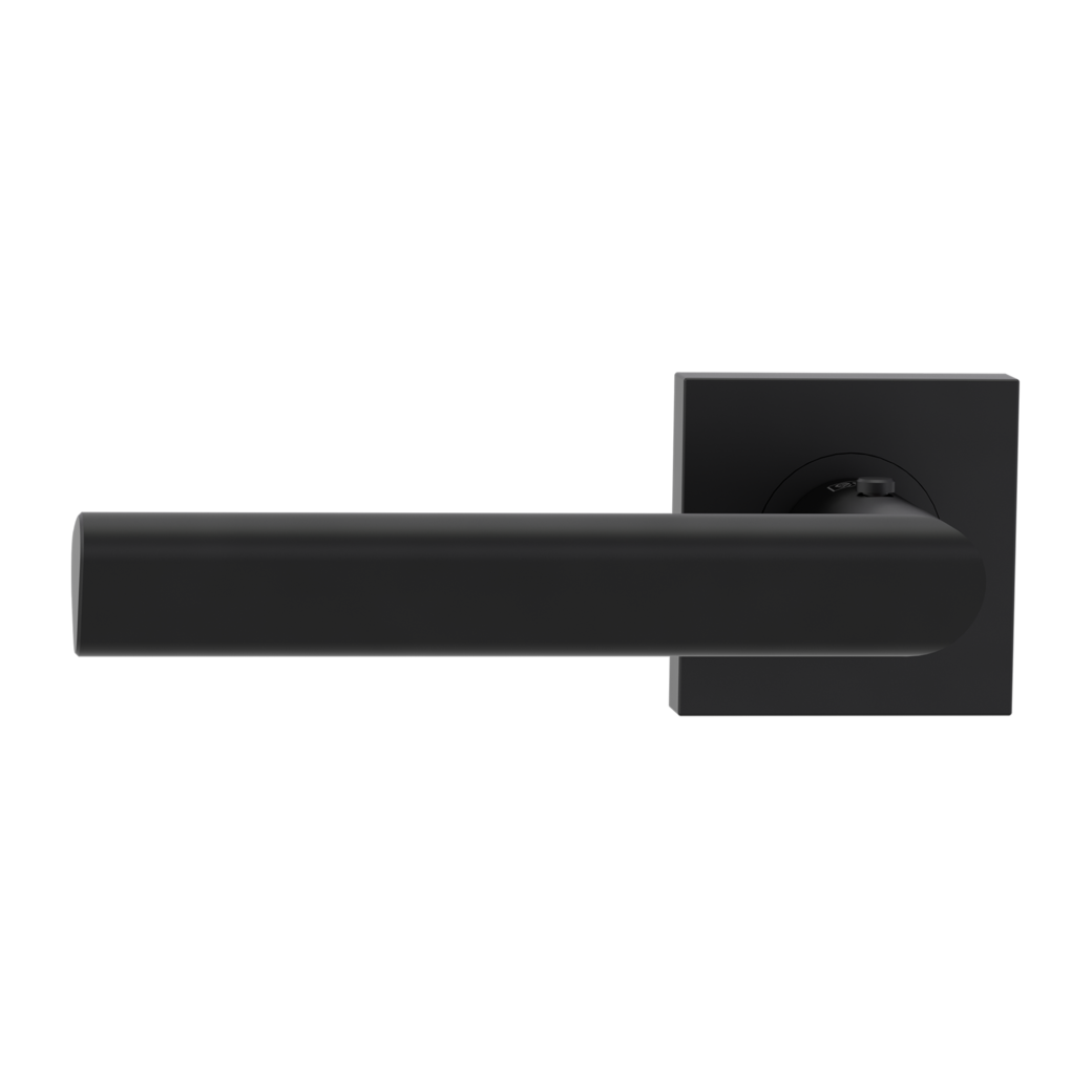 Juego de manillas de puerta TRI 134 Montaje atornillado Rosetas cuadradas smart2lock 2.0 Izq. Negro grafito
