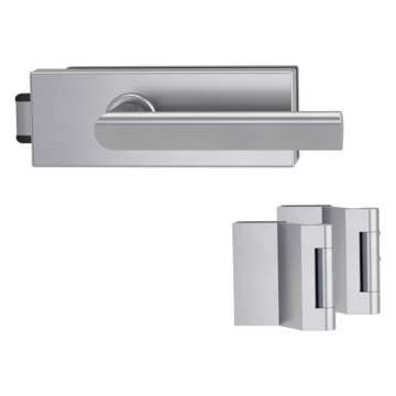 Glass door fitting PURISTO S with door handle TRI 134