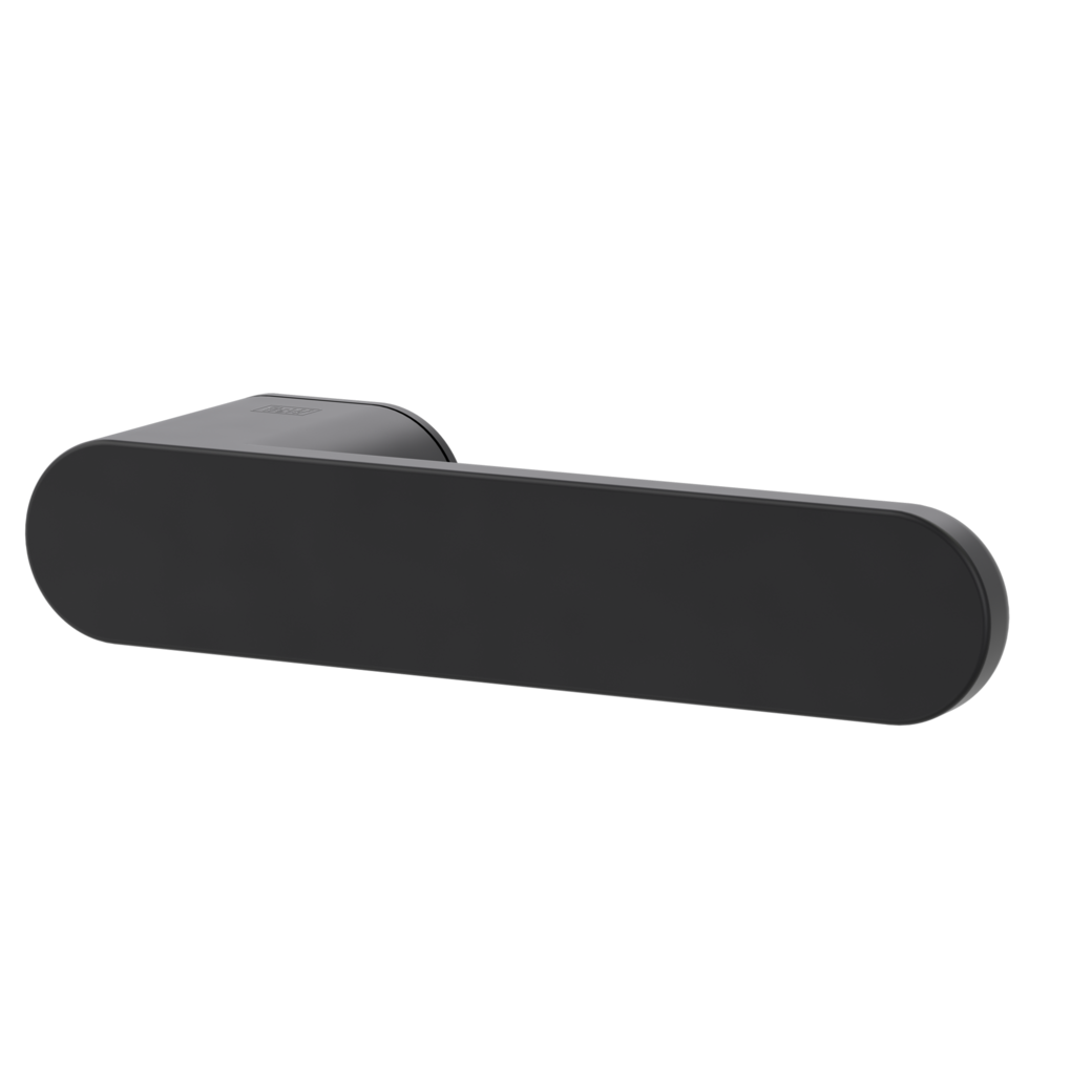 Door handle pair AVUS ONE graphite black 38-45mm unlockable