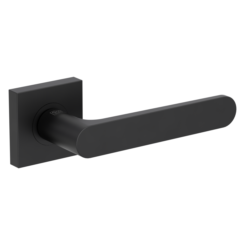 door handle set AVUS screw on cl4 rose set square OS graphite black