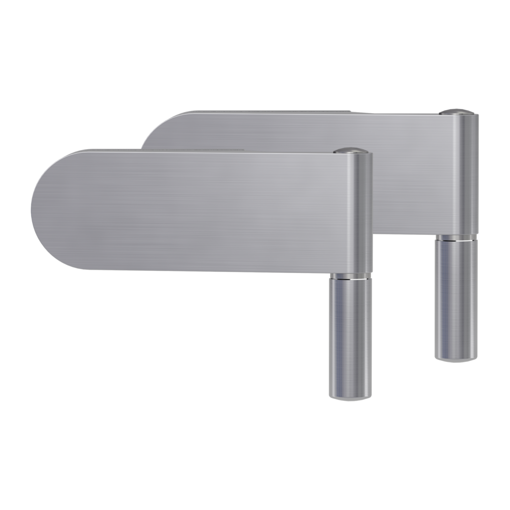 hinge pair incl. hinge sleeve(s) CLASSICO studio wooden frame brushed steel look