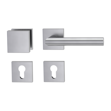 Knob handle set LUCIA SQUARE