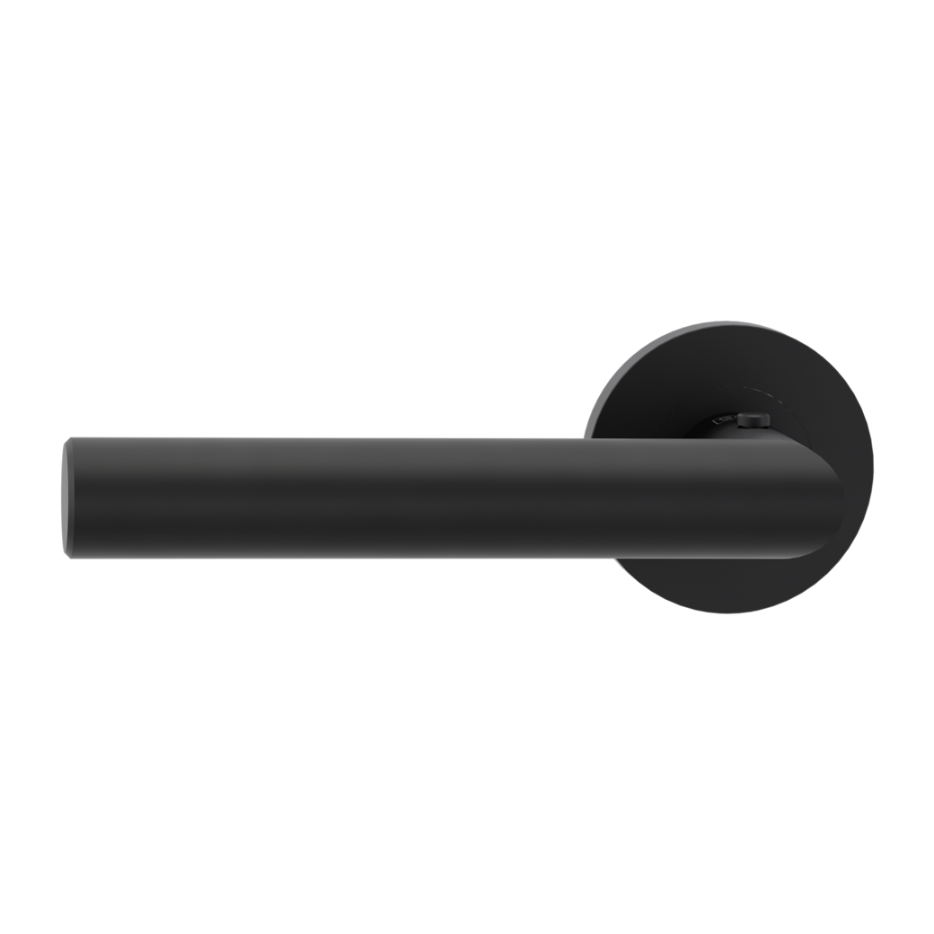 LUCIA PROF door handle set Screw-on system round escutcheons smart2lock 2.0 L graphite black