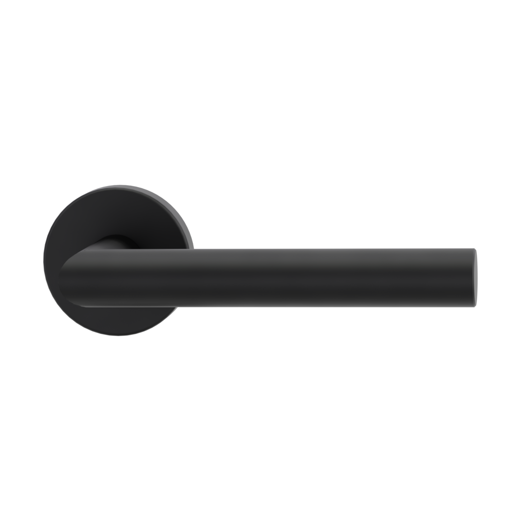 door handle set LUCIA clip on cl3 rose set round OS graphite black