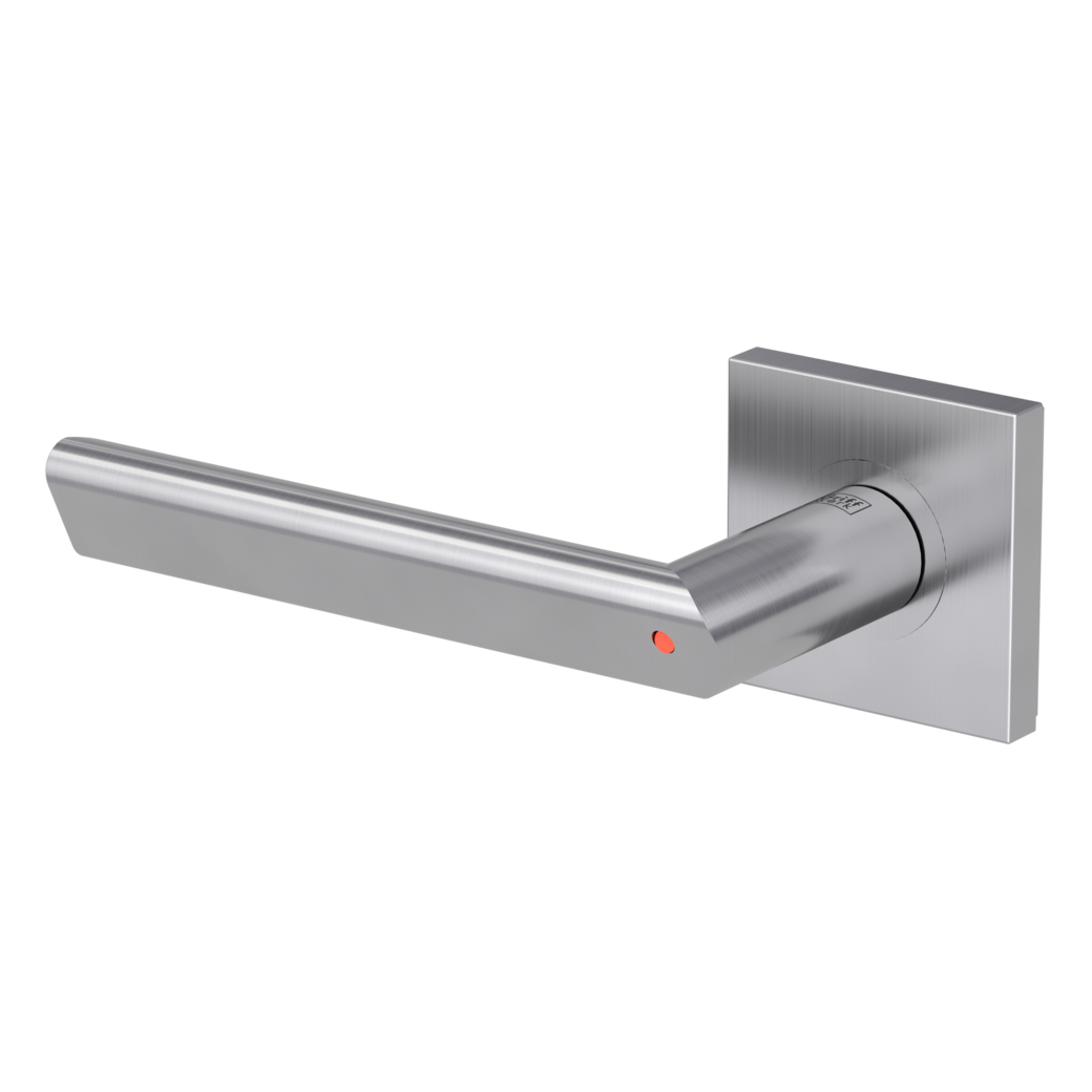 door handle set TRI 134 screw on rose set square smart2lock 2.0 L brushed steel