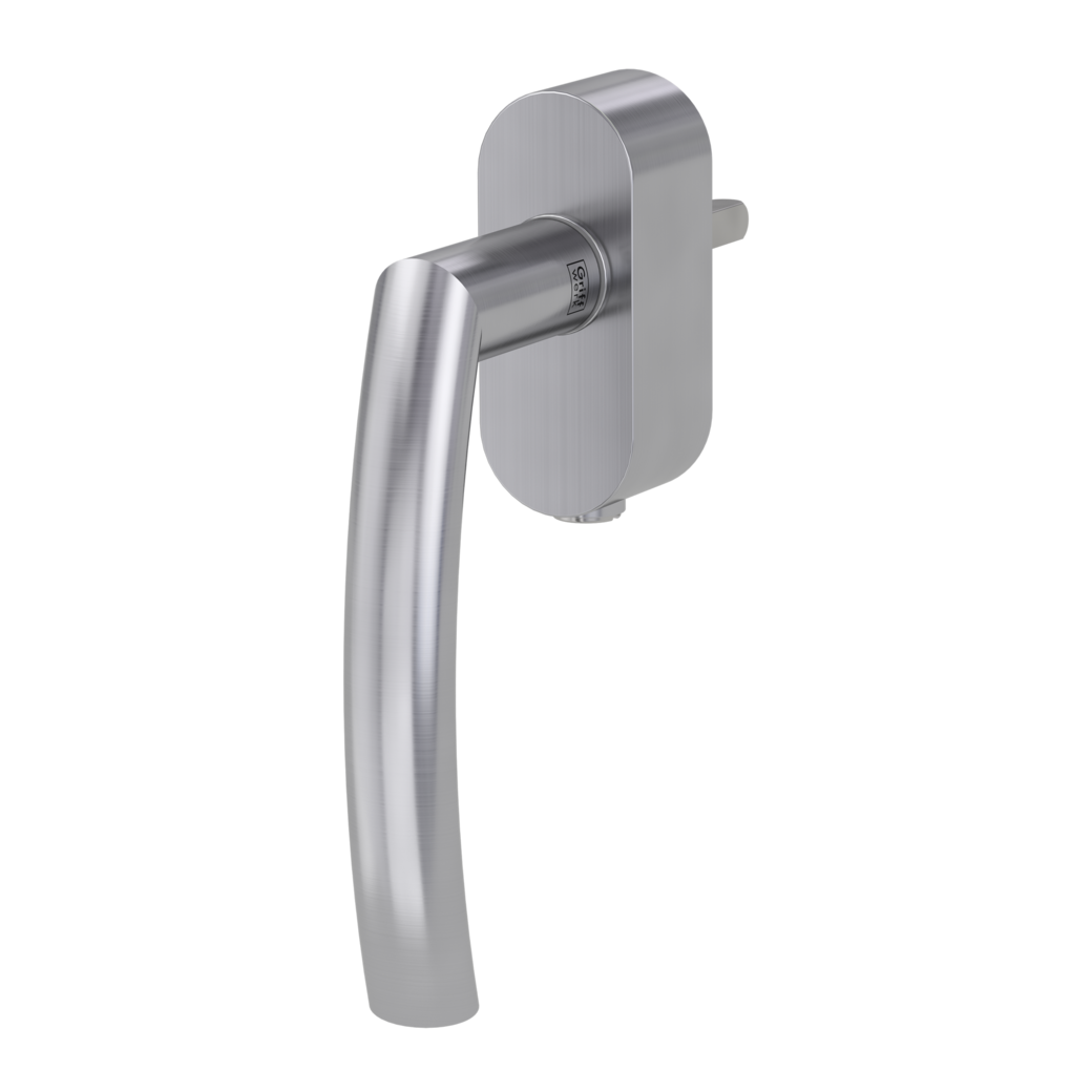 window handle VAYA 178 LORITA F2F  satin stainless steel R 7x40