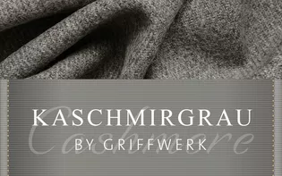 Kaschmirgrau heißt der neue, warme Oberflächenfarbton für Beschläge mit ungewöhnlicher Haptik von Griffwerk.