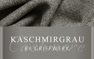 Cashmere grey is the name of the new, warm surface colour for fittings with an unusual feel from Griffwerk.