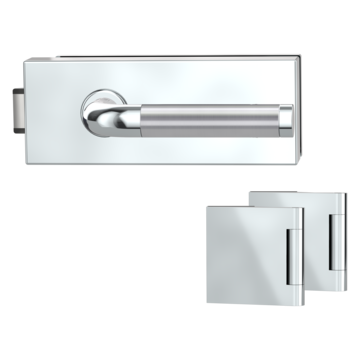 Glass door fitting PURISTO WC with door handle SIMONA