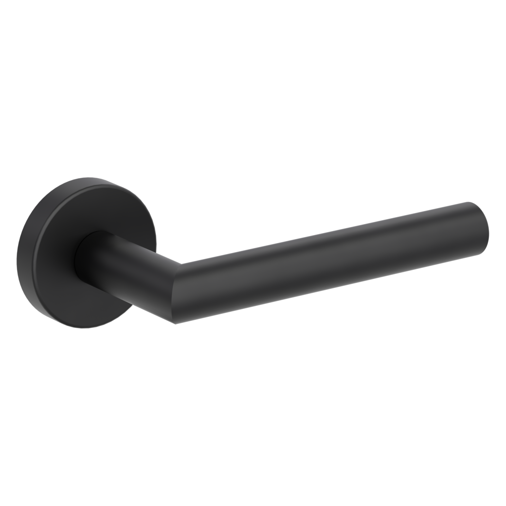 door handle set LUCIA clip on cl3 rose set round OS graphite black