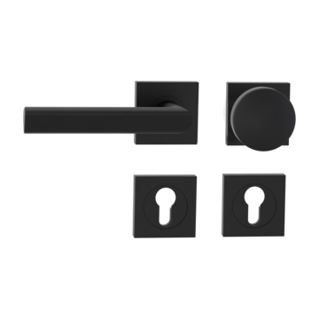 Knob handle rose set TRI 134