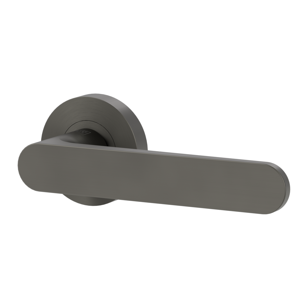 door handle set AVUS screw on cl4 rose set round OS cashmere grey