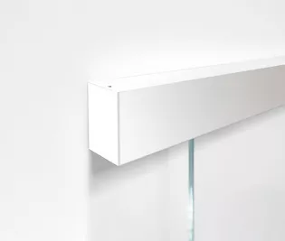 p ractically invisible integration: PLANEO 120 in white surface finish