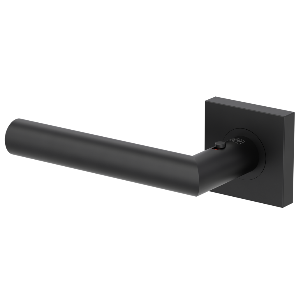 LUCIA PROF door handle set Screw-on system straight-edged escut. smart2lock 2.0 L graphite black