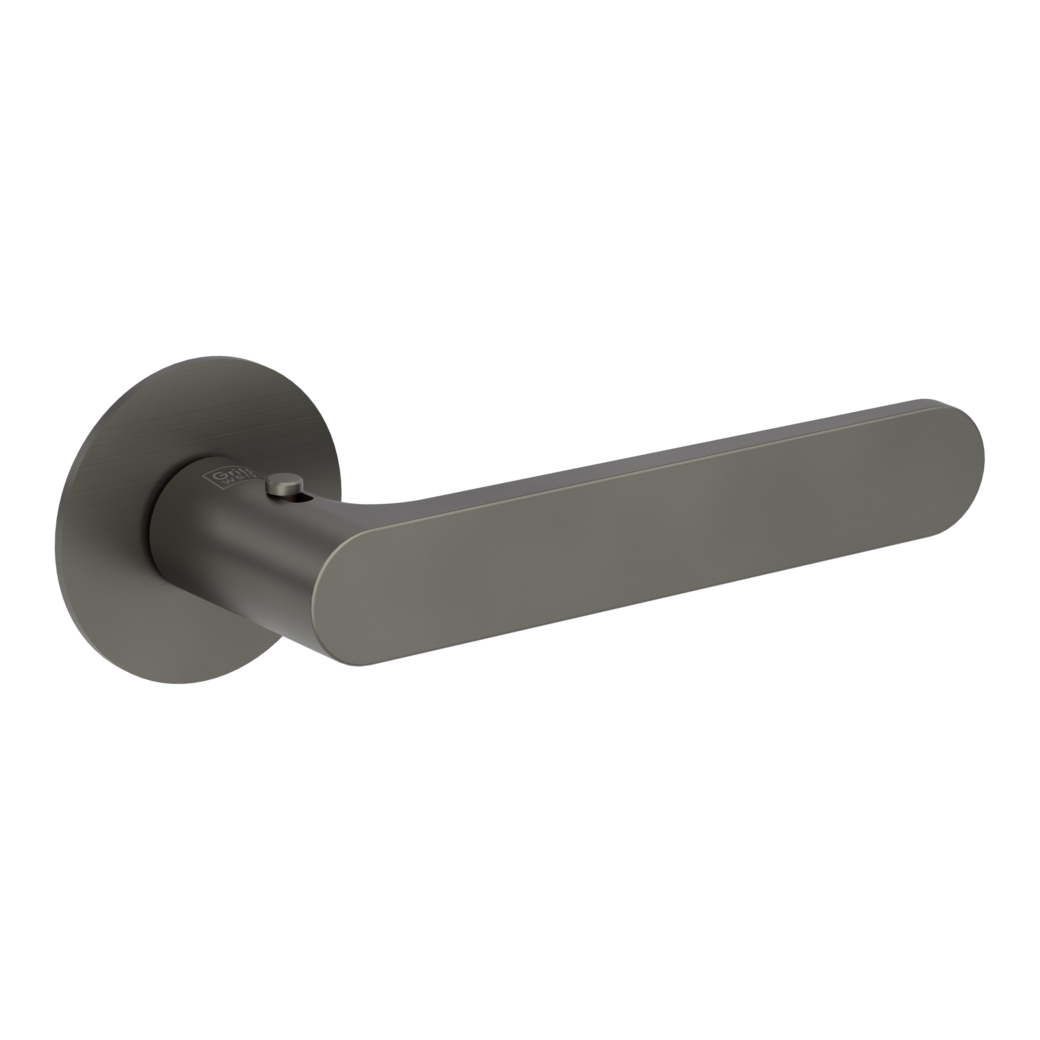 door handle set AVUS PIATTA S flat rose rose set round smart2lock 2.0 R cashmere grey