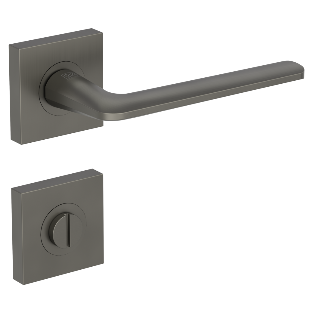 door handle set REMOTE screw on cl4 rose set square wc cashmere grey