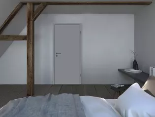 Les portes en bois assurent l'obscurité dans les pièces sans fenêtres Les pièces sombres ne pèsent pas seulement sur l'humeur, elles provoquent également une mauvaise humeur au niveau du bilan énergétique. Le manque de lumière doit être remplacé par des sources lumineuses artificielles et celles-ci ont besoin d'électricité.