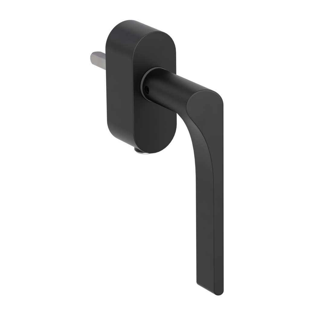 window handle VAYA 261 LEAF LIGHT F2F graphite black R 7x40