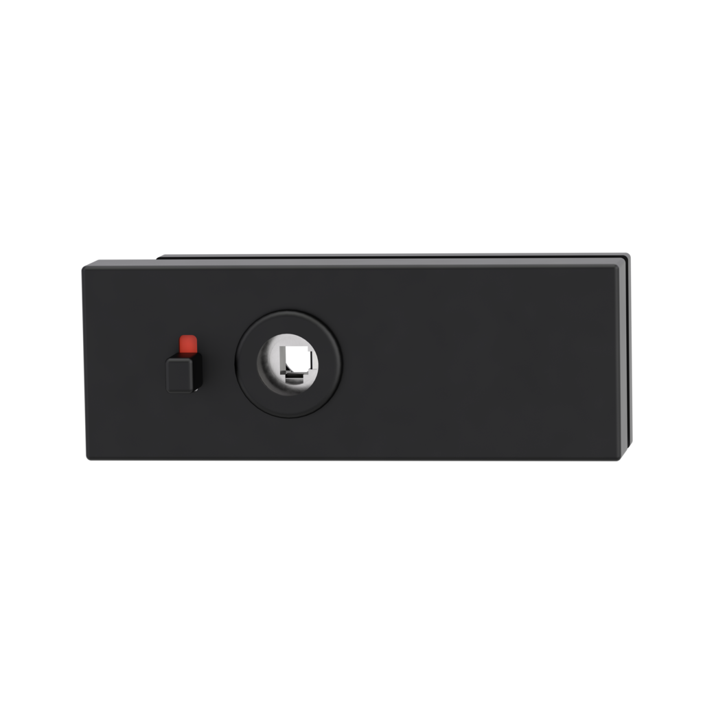 Glasschlosskasten PURISTO S smart2lock L/R Magnet Graphitschwarz