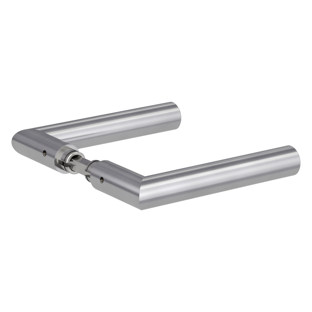 handle pair LUCIA brushed steel