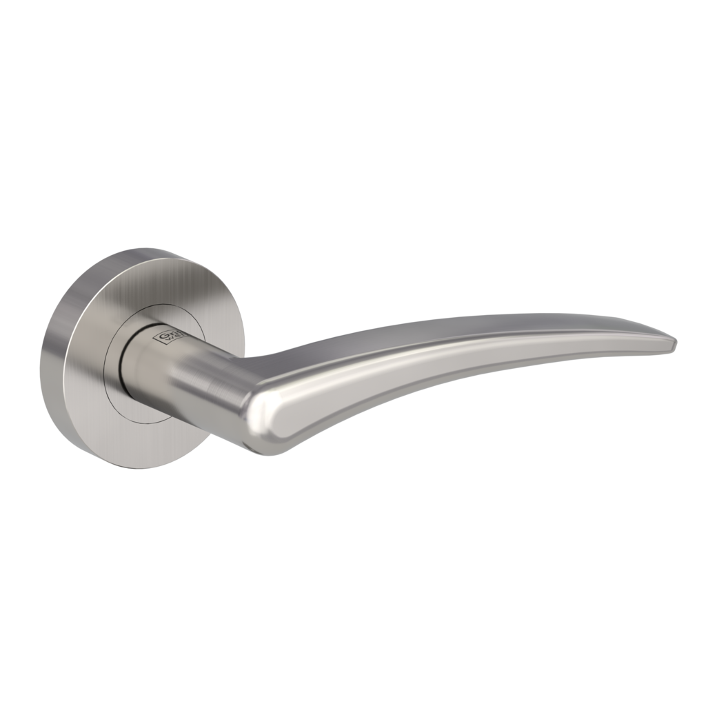 door handle set MARISA screw on cl4 rose set round OS velvety grey