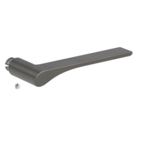 Silhouette product image in perfect product view shows the Griffwerk handle LEAF LIGHT in the version cashmere grey, R