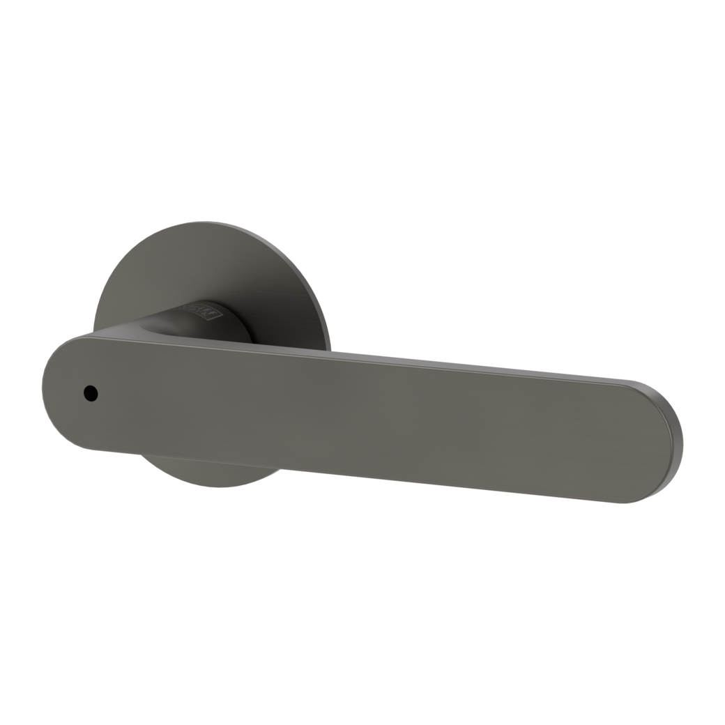 AVUS PIATTA S door handle set Flat escutcheons round smart2lock 2.0 R cashmere grey