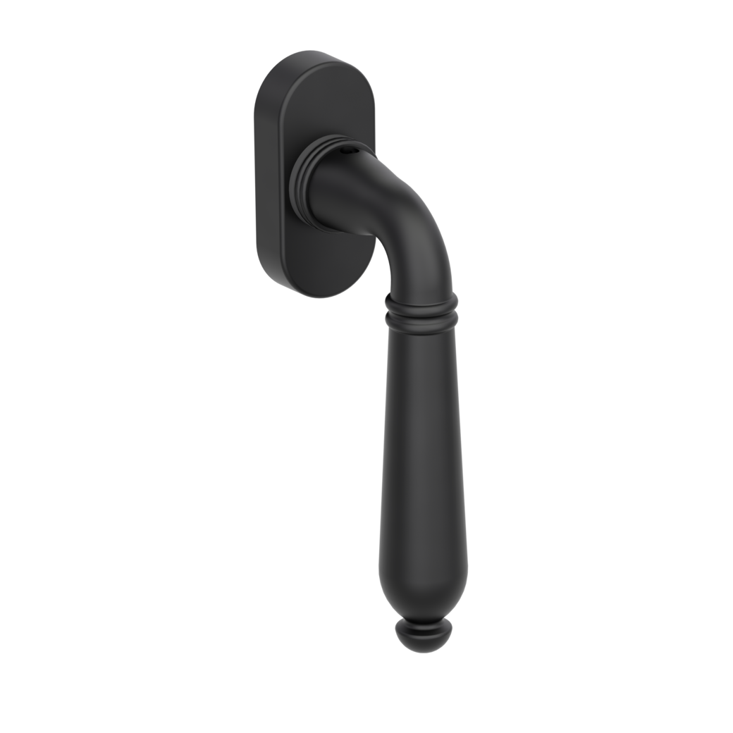 window handle CAROLA graphite black L 7x42mm