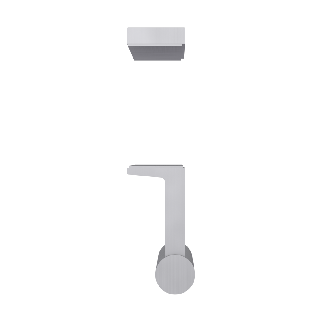 LUCIA bar handle with handle profile Glue-on system 56.1x450x25mm satin stainless steel