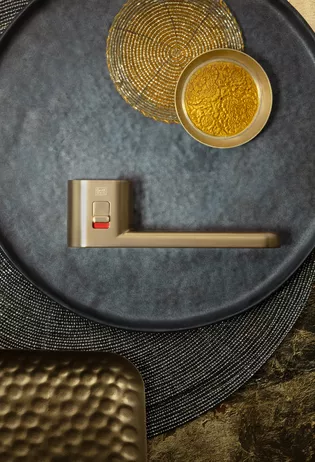Topshot AVUS ONE Gold Die Abbildung zeigt den Beschlag AVUS ONE von Griffwerk.