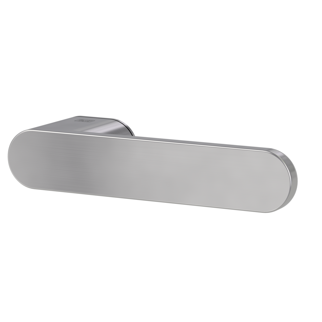 Door handle pair AVUS ONE velvety grey 38-45mm unlockable